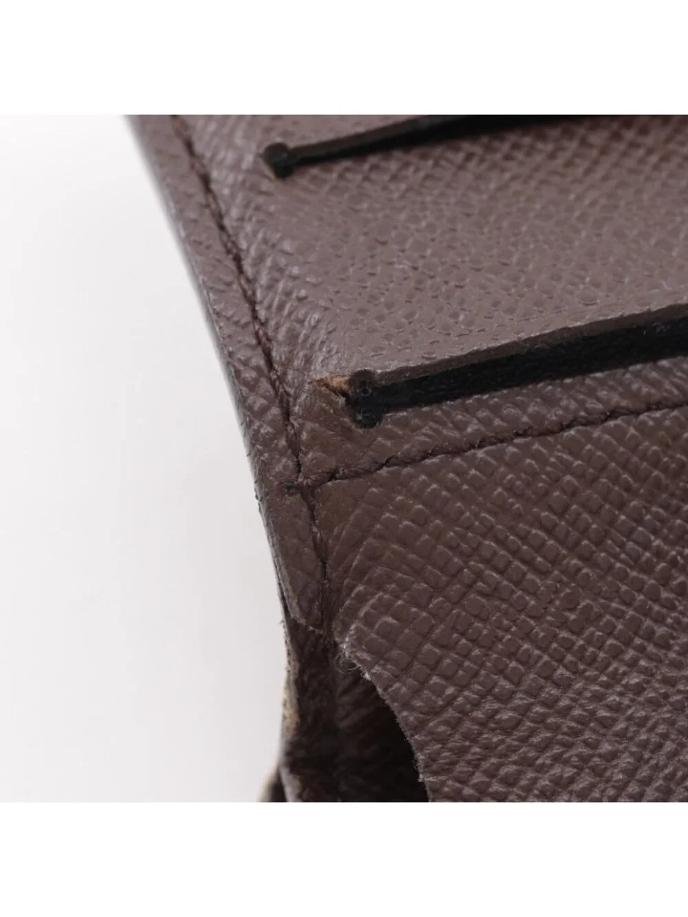 Louis Vuitton Compact Zip Damier Canvas Brown Bifold Wallet